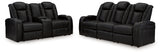 Caveman Den Power Reclining Sofa and Loveseat