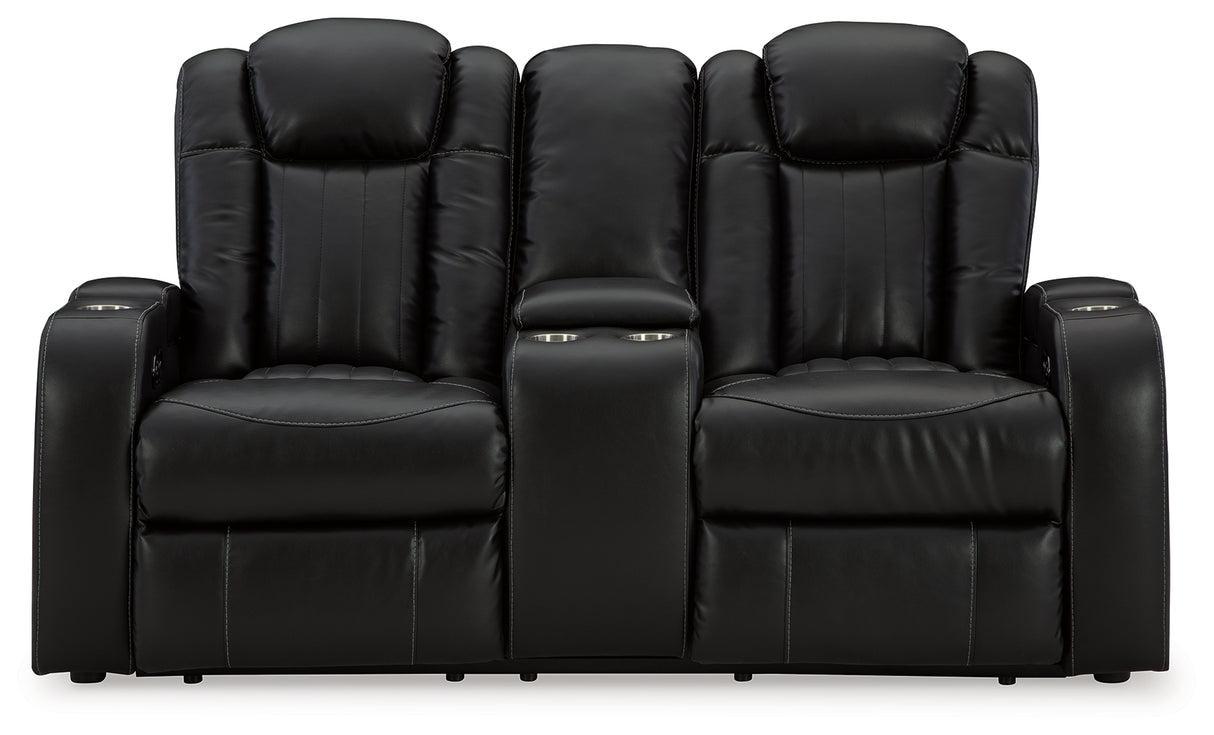 Caveman Den Midnight Power Reclining Sofa, Loveseat And Recliner