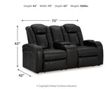 Caveman Den Midnight Power Reclining Sofa, Loveseat And Recliner