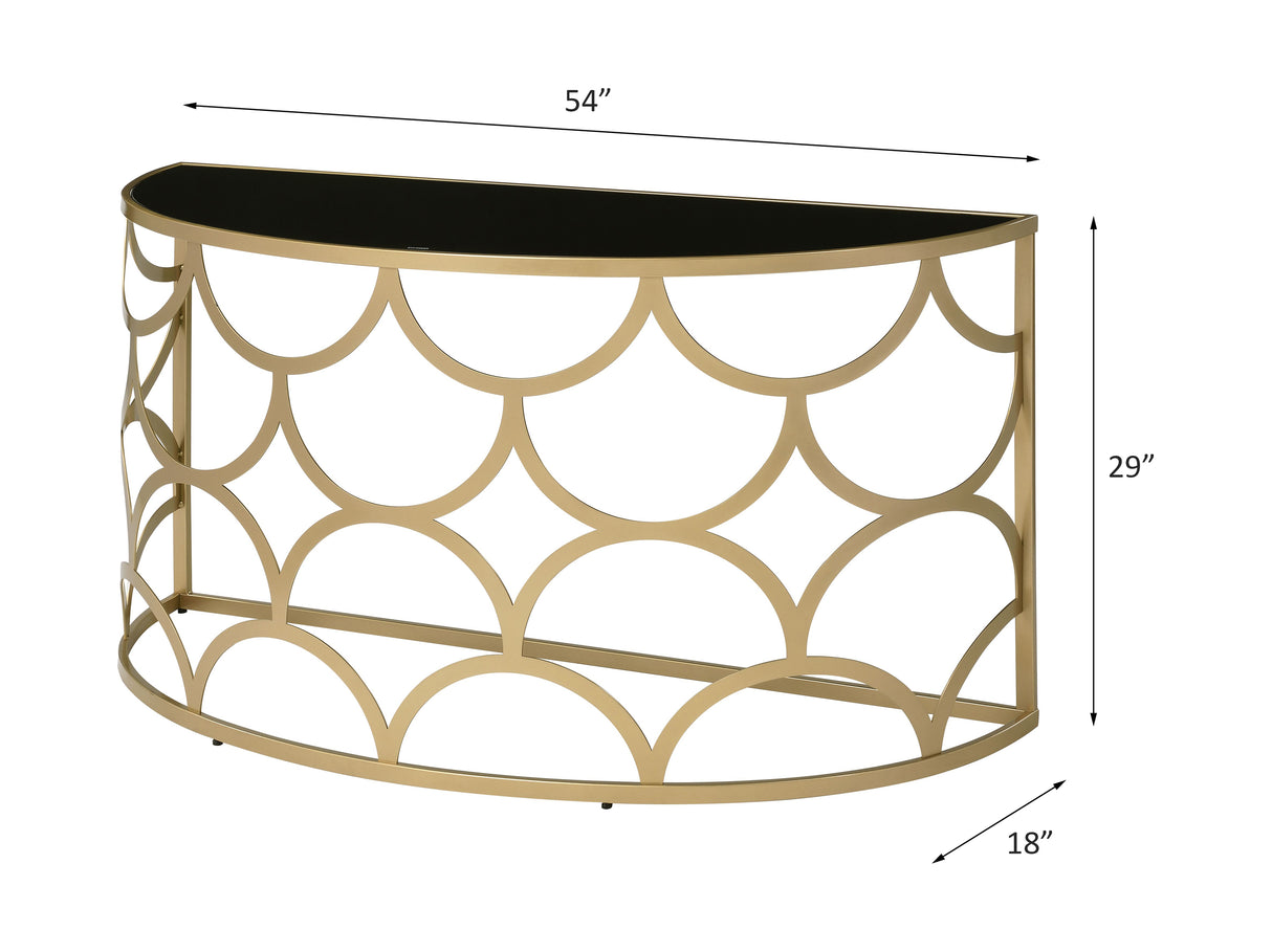 Altus Gold Finish Accent Table