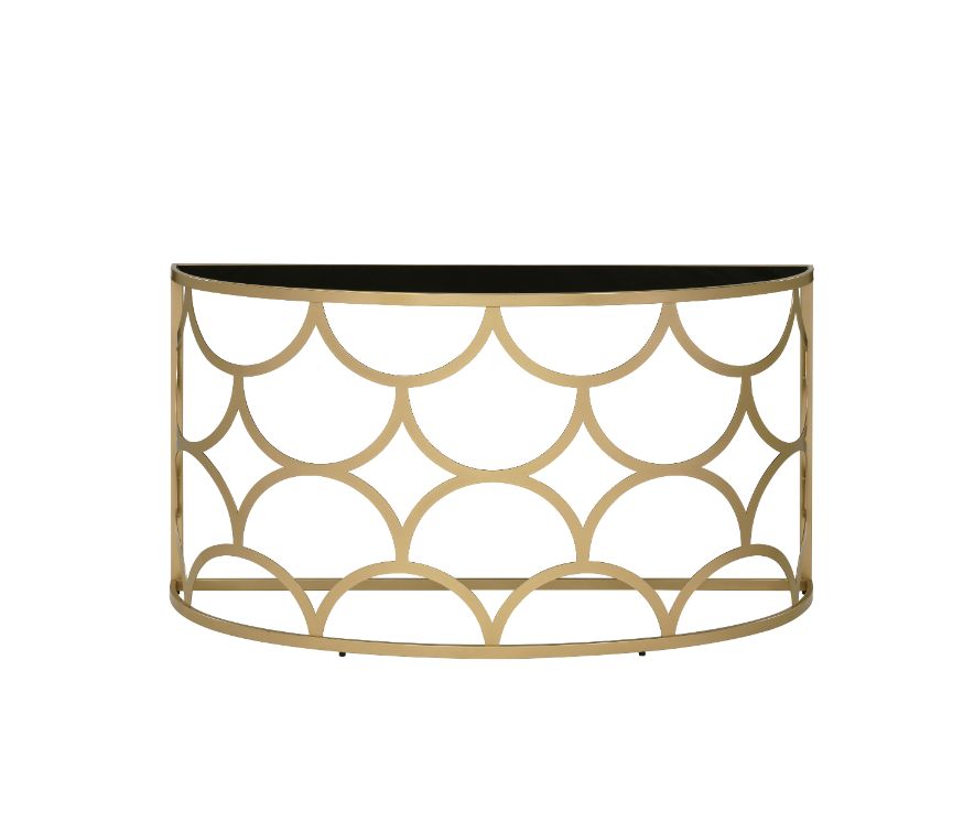 Altus Gold Finish Accent Table