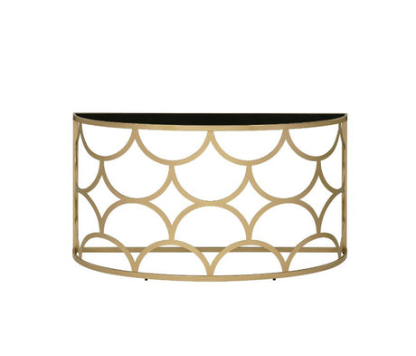 Altus Gold Finish Accent Table