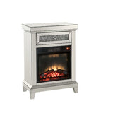 Noralie Mirrored & Faux Diamonds Fireplace