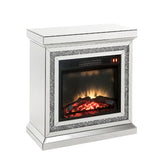 Noralie Mirrored & Faux Diamonds Fireplace