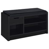 Arrington Black Storage Bench