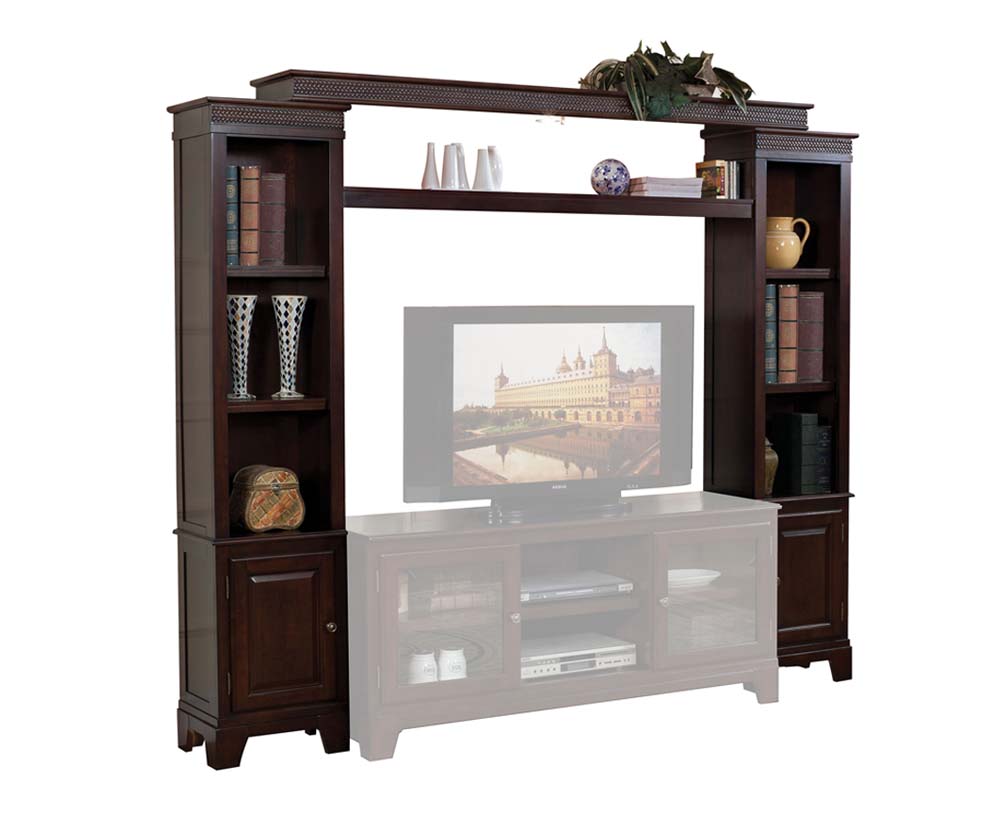 Halden Merlot Finish Entertainment Center