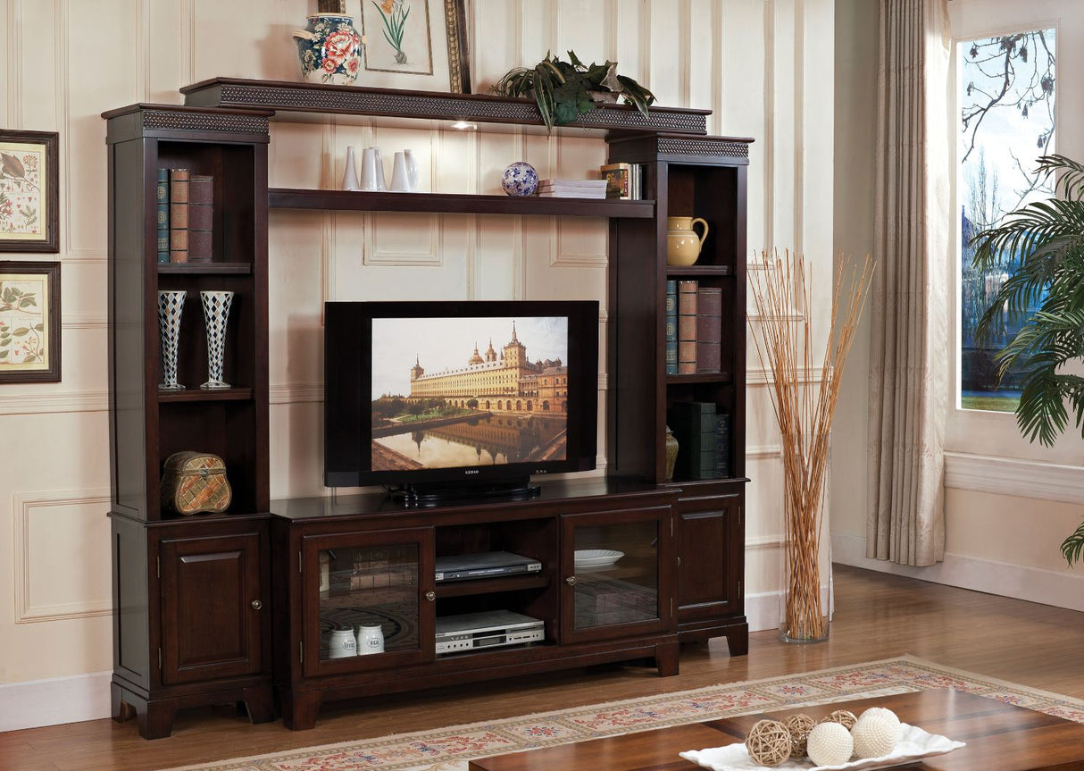 Halden Merlot Finish Entertainment Center