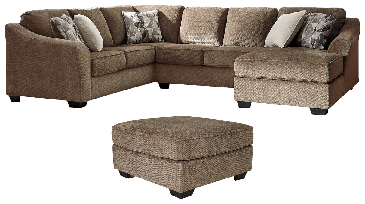 Graftin 3-Piece Sectional and Ottoman