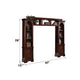 Dita Walnut Finish Entertainment Center