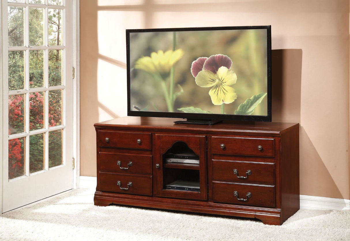 Hercules Cherry Finish Tv Stand