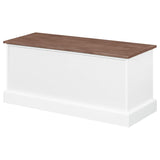 Alma 3-Drawer Storage Bench Weathered Brown And White