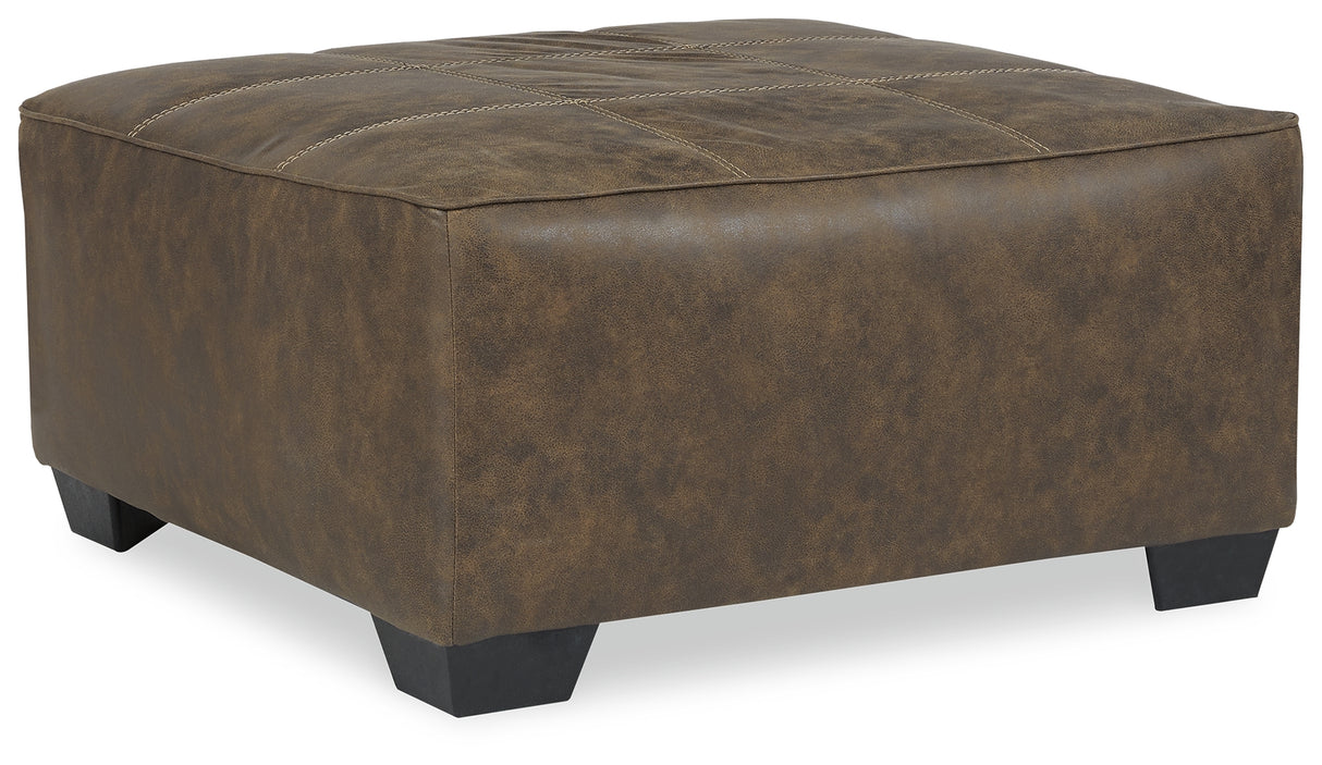 Abalone Chocolate Oversized Accent Ottoman