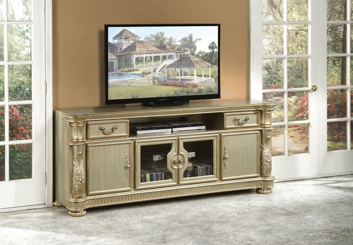 Vendome Gold Patina & Bone Finish Ii Tv Stand