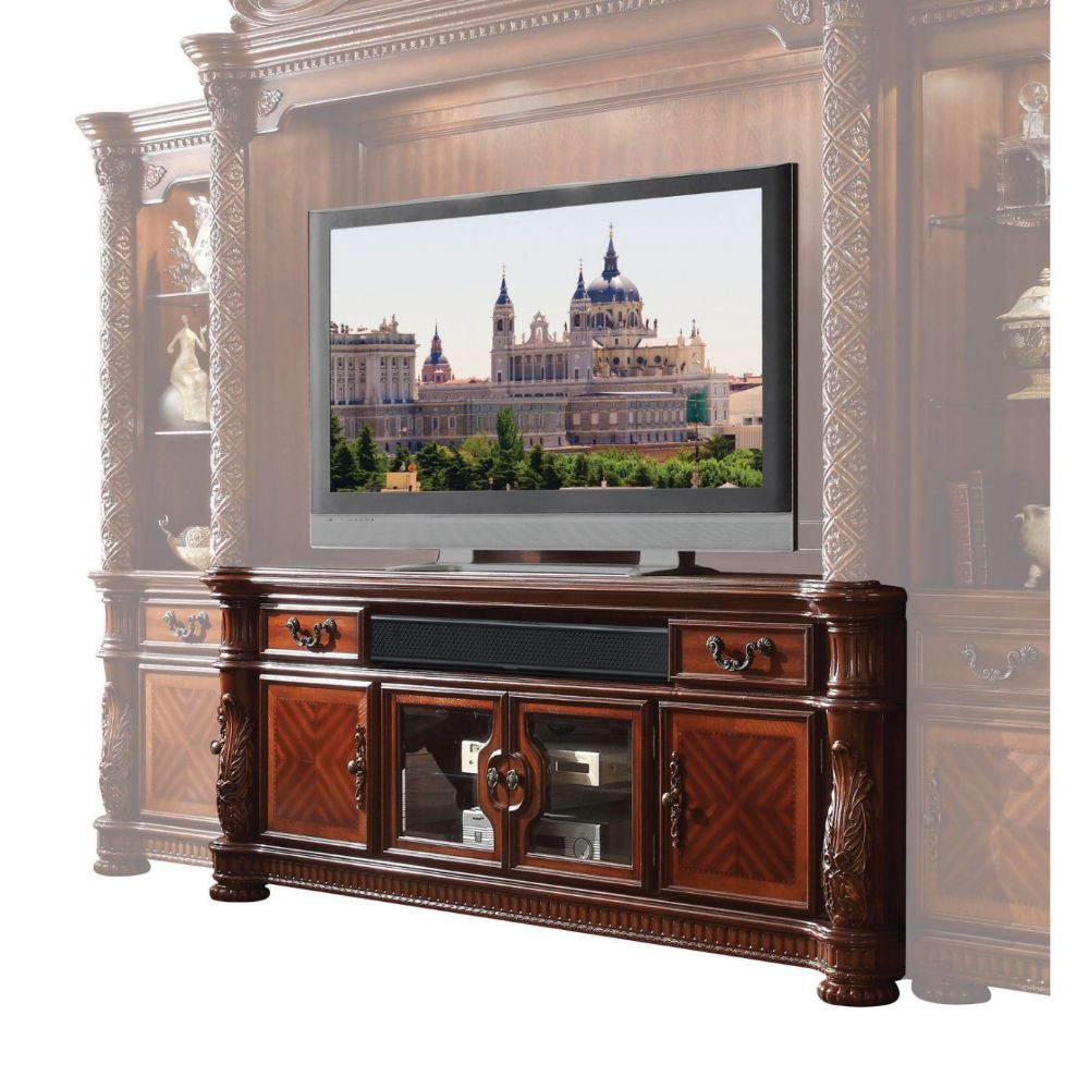 Vendome Cherry Finish Ii Tv Stand