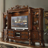 Dresden Cherry Oak Finish Entertainment Center