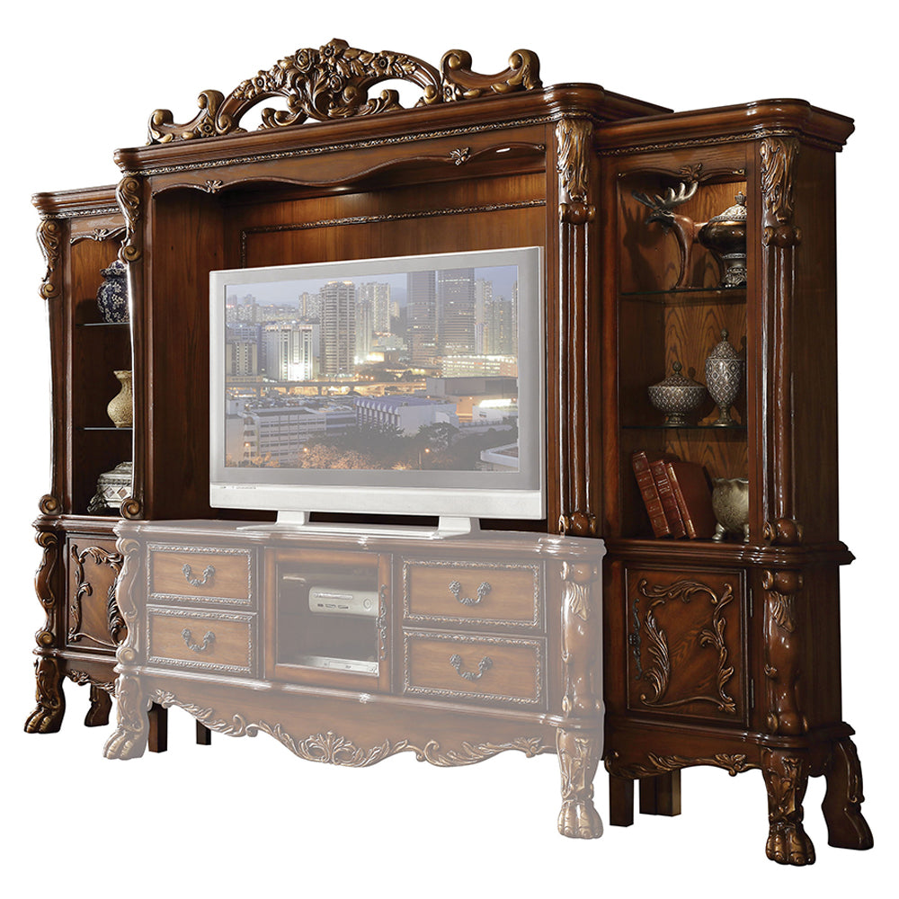 Dresden Cherry Oak Finish Entertainment Center