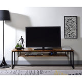 Jurgen Oak & Black Metal Finish Tv Stand