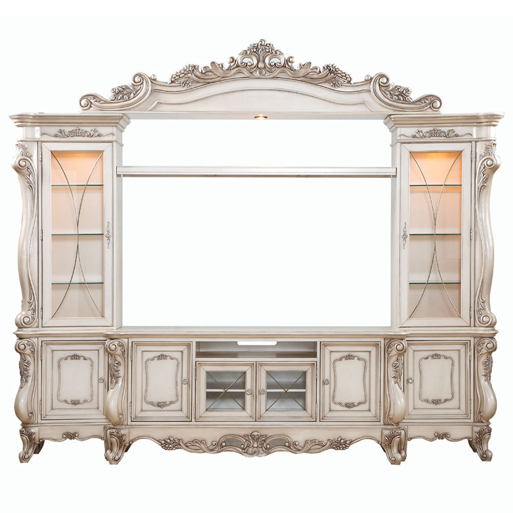 Gorsedd Golden Ivory Finish Entertainment Center