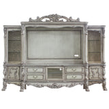 Dresden Vintage Bone White Finish Entertainment Center