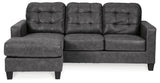 Venaldi Sofa Chaise with Occasional Table Set and Lamps