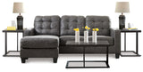 Venaldi Sofa Chaise with Occasional Table Set and Lamps