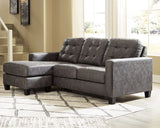 Venaldi Sofa Chaise with Occasional Table Set and Lamps