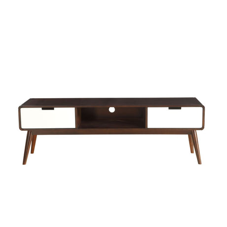 Christa Espresso & White Finish Tv Stand