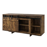 Bellarosa Rustic Oak Finish Tv Stand