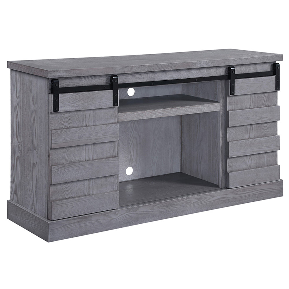 Amrita Gray Oak Finish Tv Stand