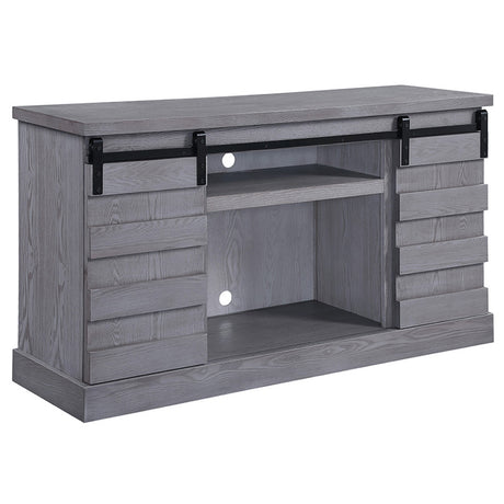 Amrita Gray Oak Finish Tv Stand