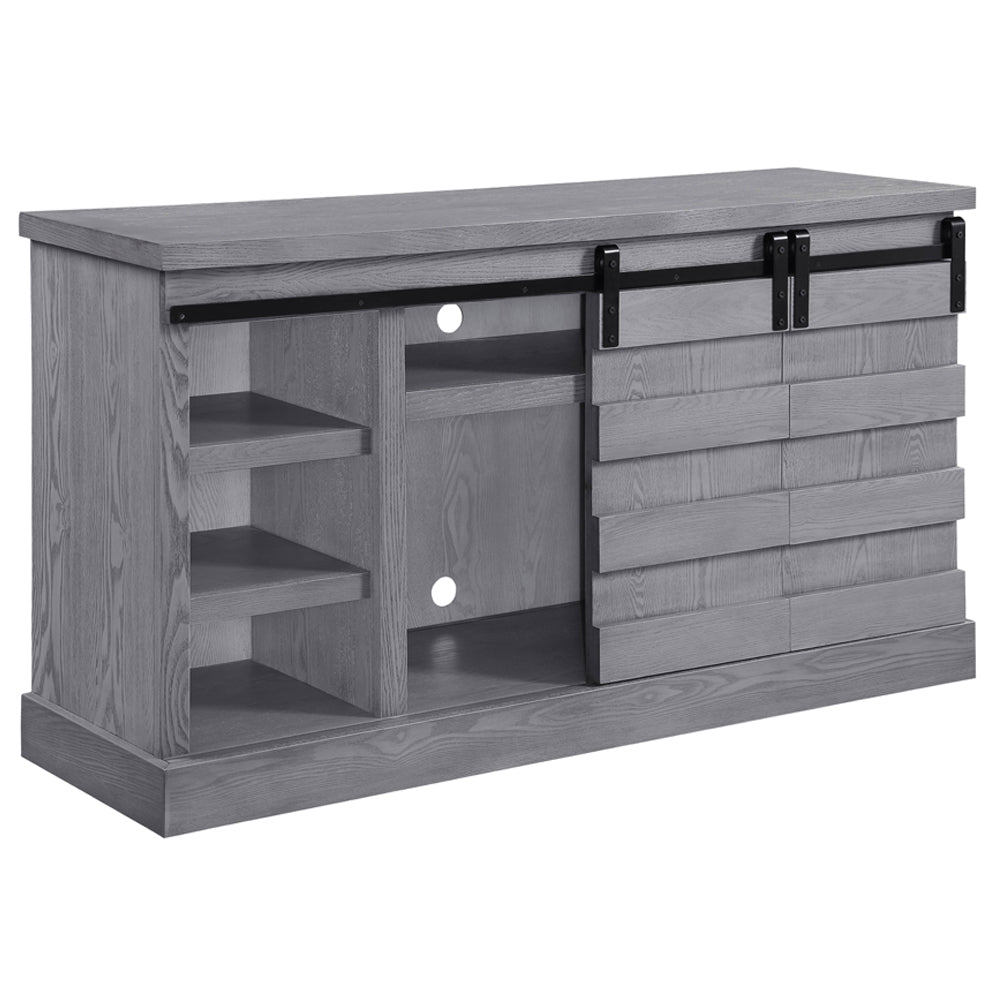 Amrita Gray Oak Finish Tv Stand