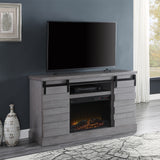 Amrita Gray Oak Finish Tv Stand