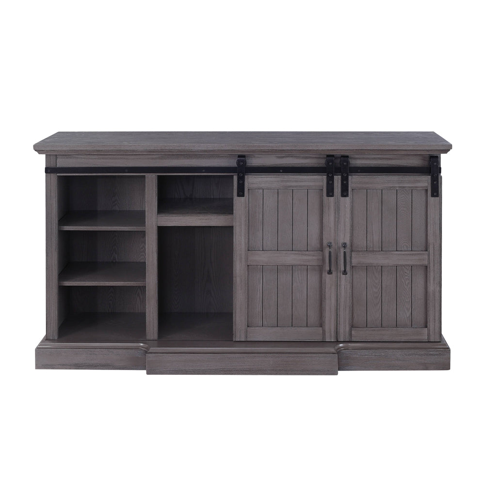 Admon Gray Oak Finish Tv Stand