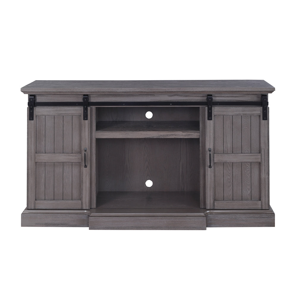 Admon Gray Oak Finish Tv Stand