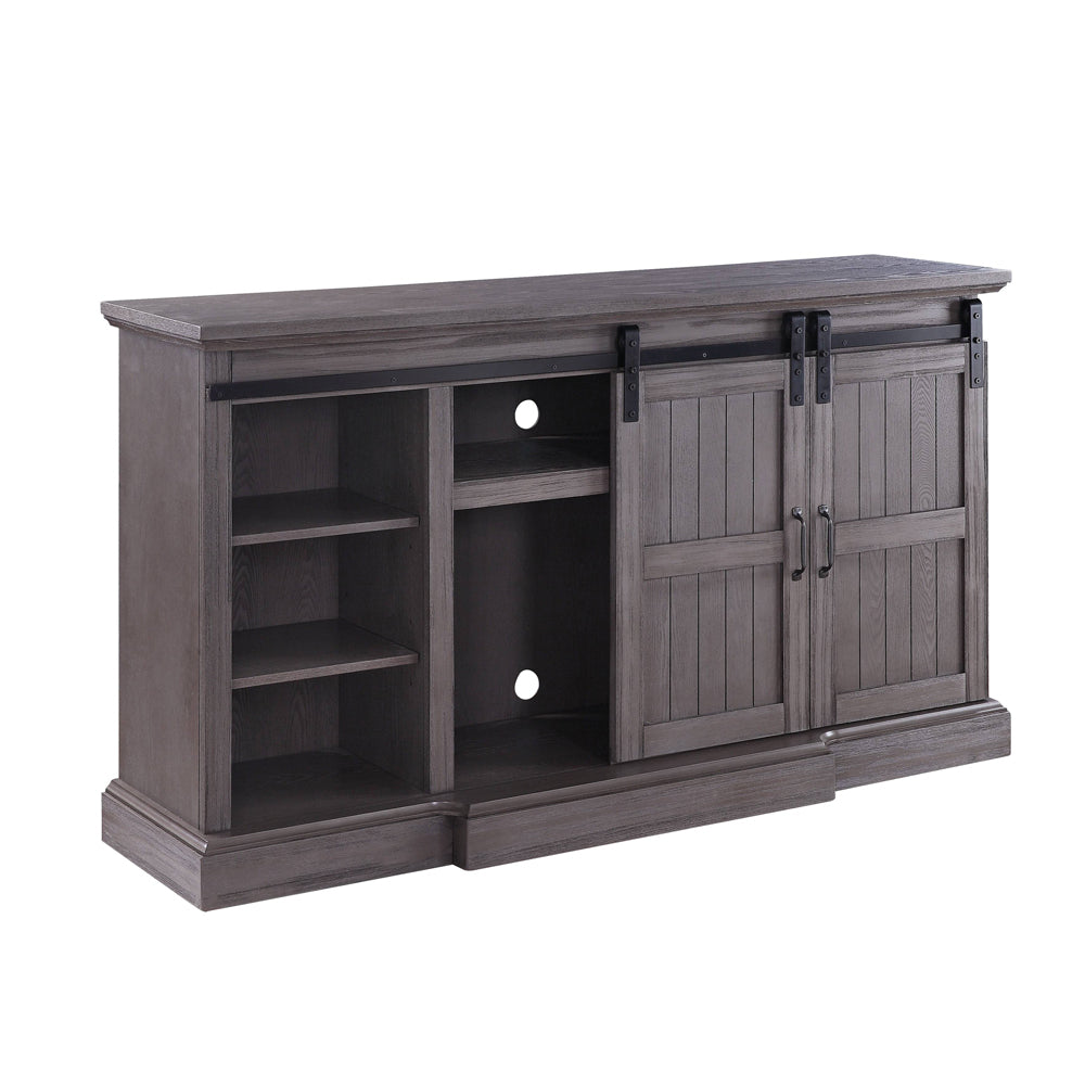 Admon Gray Oak Finish Tv Stand