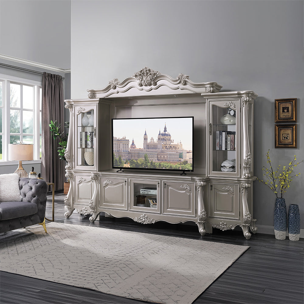 Bently Champagne Finish Entertainment Center