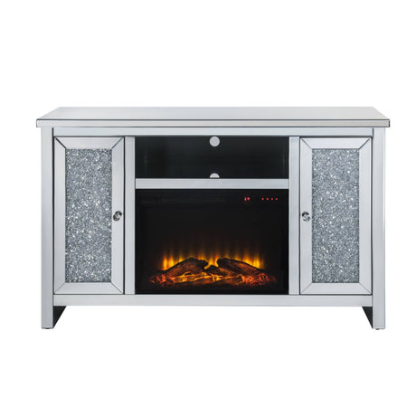 Noralie Mirrored & Faux Diamonds Tv Stand