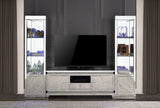 Lotus Mirrored, Faux Ice Cube Crystals Tv Stand