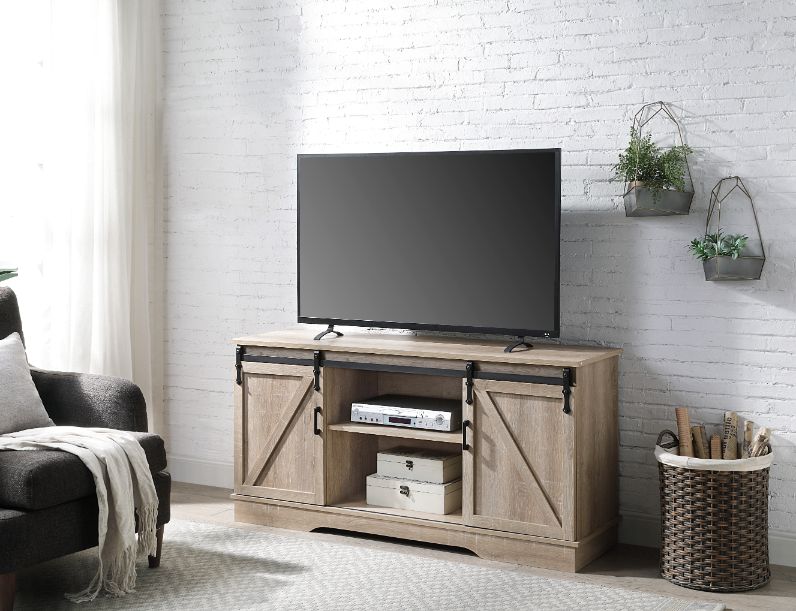 Bennet Oak Finish Tv Stand