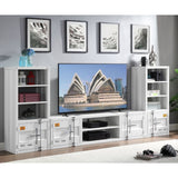 Cargo White Finish Tv Stand