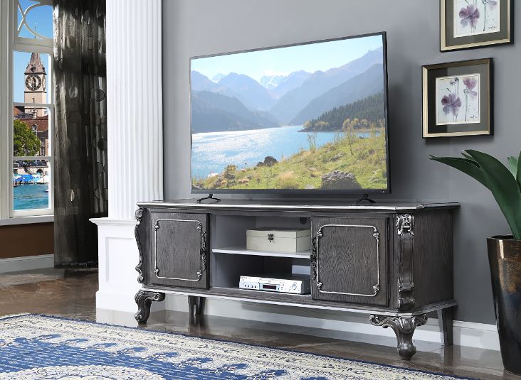 House Charcoal Finish Delphine Tv Stand