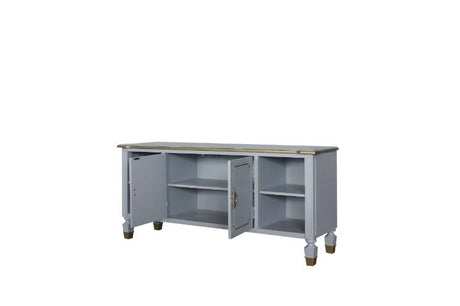 House Pearl Gray Finish Marchese Tv Stand