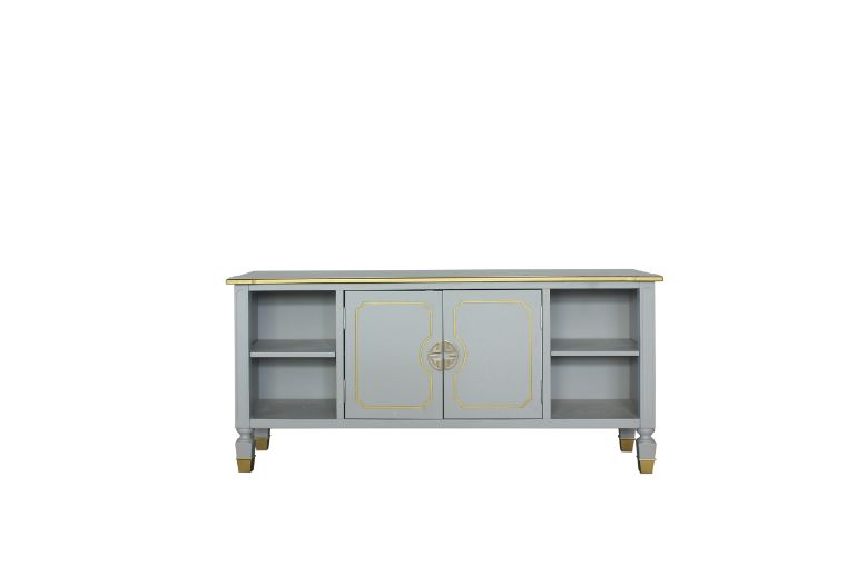 House Pearl Gray Finish Marchese Tv Stand