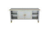 House Pearl Gray Finish Marchese Tv Stand