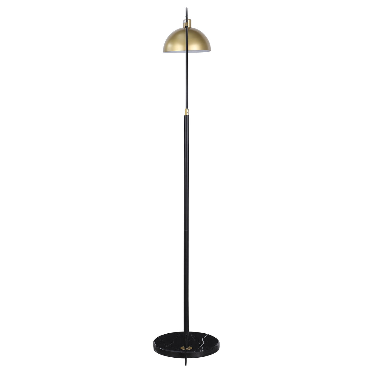 Gloria 74-inch Arched Dome Shade Metal Floor Lamp Black