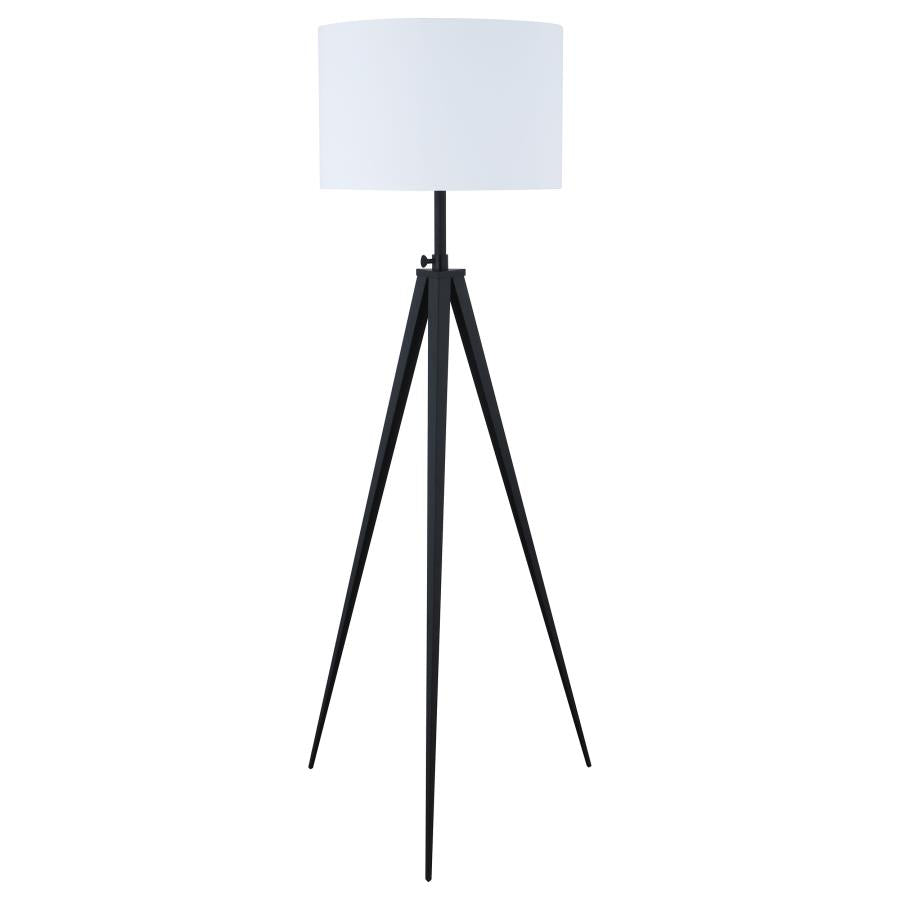 Harrington Tripod Legs Floor Lamp White And Black