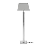 Carmen Mirror 65-Inch Empire Ed Acrylic Floor Lamp Silver