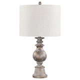 Brie Drum Shade Table Lamp Oatmeal And Antique Gold