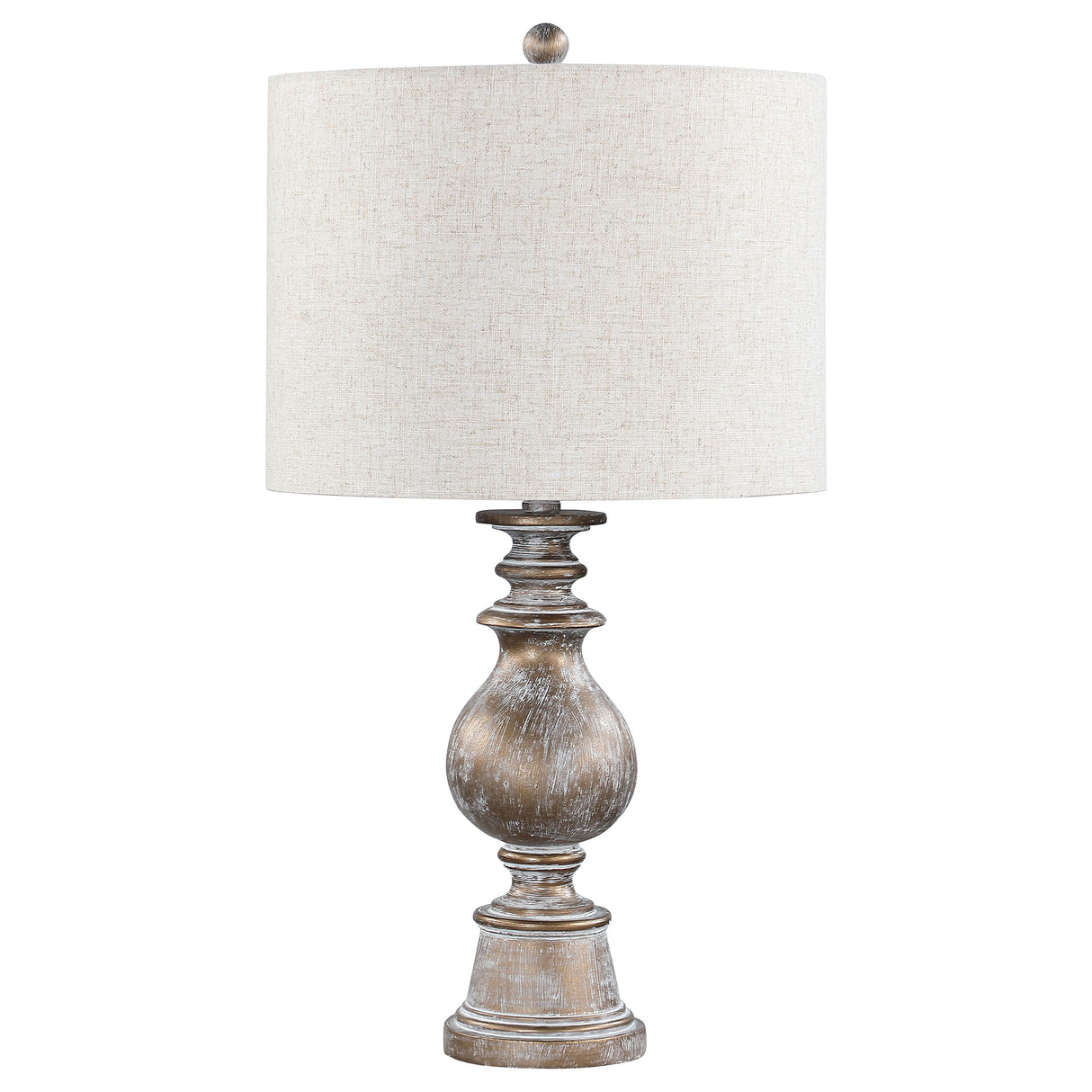 Brie Drum Shade Table Lamp Oatmeal And Antique Gold