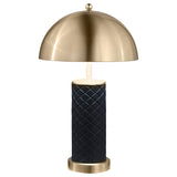 Ferris 23-inch Dome Quilted Table Lamp Black (Set of 2)